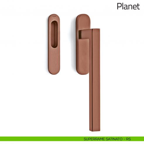 Maniglione per alzante scorrevole Planet Olivari singolo superrame satinato