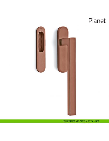 Maniglione per alzante scorrevole Planet Olivari singolo superrame satinato