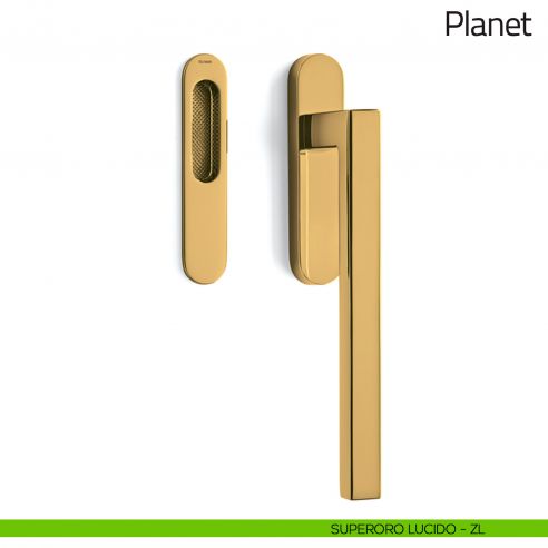 Maniglione per alzante scorrevole Planet Olivari singolo superoro lucido