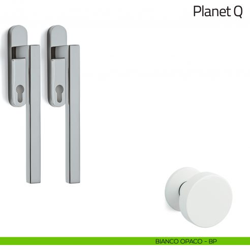 Maniglione per alzante scorrevole Planet Olivari accoppiato bianco opaco