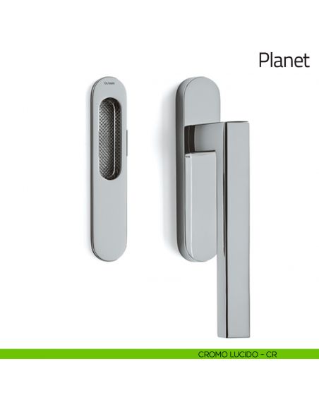 Maniglione per alzante scorrevole Planet corto Olivari singolo cromo lucido