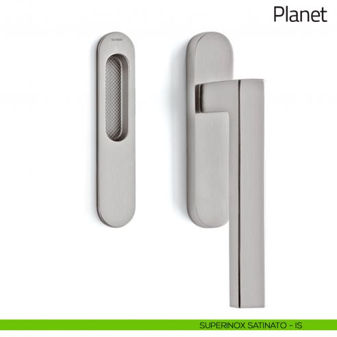 Maniglione per alzante scorrevole Planet corto Olivari singolo superinox satinato