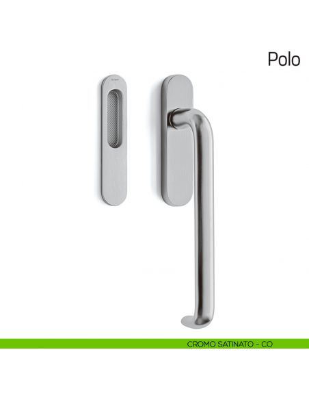 Maniglione per alzante scorrevole Polo Olivari singolo cromo satinato
