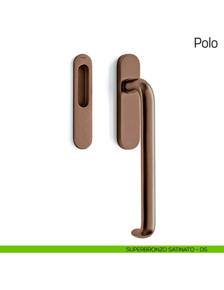 Maniglione per alzante scorrevole Polo Olivari singolo superbronzo satinato