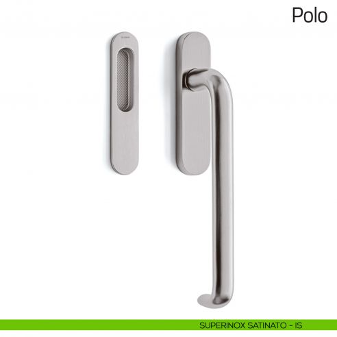 Maniglione per alzante scorrevole Polo Olivari singolo superinox satinato