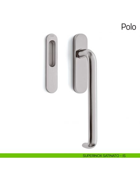 Maniglione per alzante scorrevole Polo Olivari singolo superinox satinato