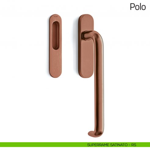 Maniglione per alzante scorrevole Polo Olivari singolo superrame satinato
