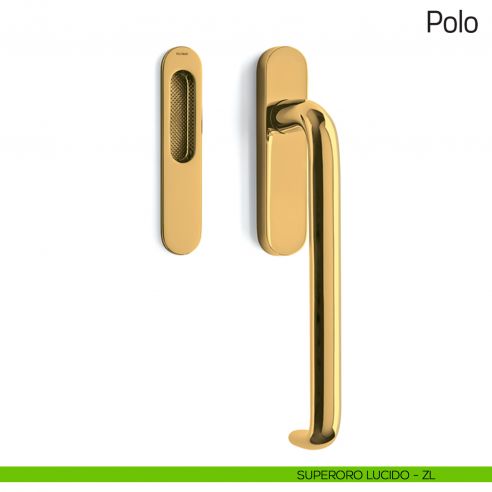 Maniglione per alzante scorrevole Polo Olivari singolo superoro lucido