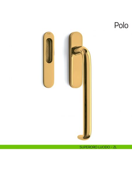 Maniglione per alzante scorrevole Polo Olivari singolo superoro lucido