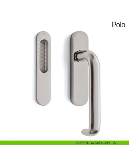 Maniglione per alzante scorrevole Polo Olivari singolo superinox satinato