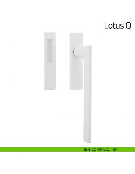 Maniglione per alzante scorrevole Lotus Q Olivari singolo bianco opaco