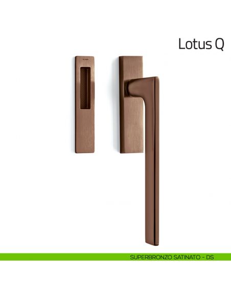 Maniglione per alzante scorrevole Lotus Q Olivari singolo superbronzo satinato