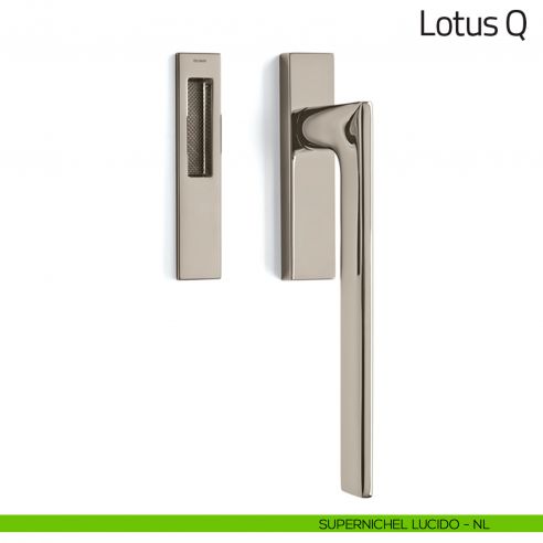 Maniglione per alzante scorrevole Lotus Q Olivari singolo supernichel lucido