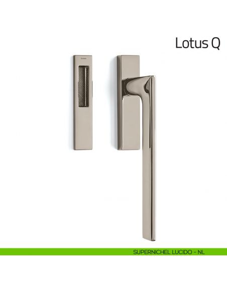 Maniglione per alzante scorrevole Lotus Q Olivari singolo supernichel lucido