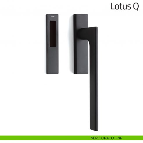 Maniglione per alzante scorrevole Lotus Q Olivari singolo nero opaco