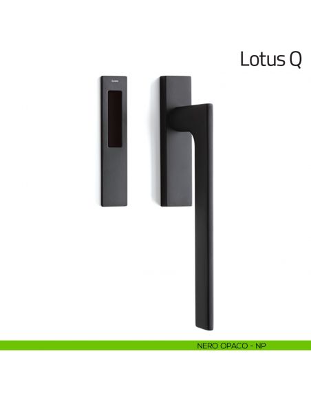 Maniglione per alzante scorrevole Lotus Q Olivari singolo nero opaco