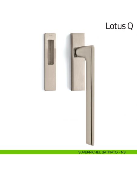 Maniglione per alzante scorrevole Lotus Q Olivari singolo supernichel satinato