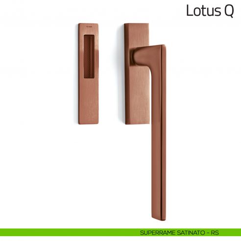Maniglione per alzante scorrevole Lotus Q Olivari singolo superrame satinato