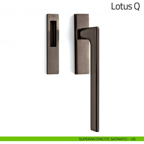 Maniglione per alzante scorrevole Lotus Q Olivari singolo superantracite satinato