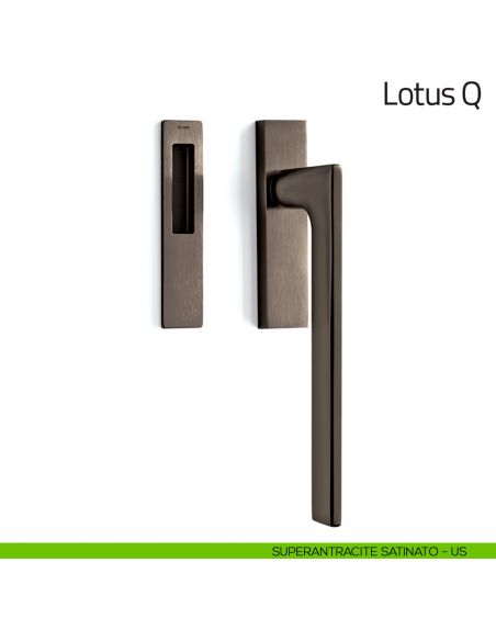 Maniglione per alzante scorrevole Lotus Q Olivari singolo superantracite satinato