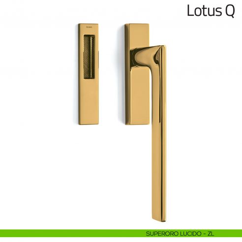 Maniglione per alzante scorrevole Lotus Q Olivari singolo superoro lucido