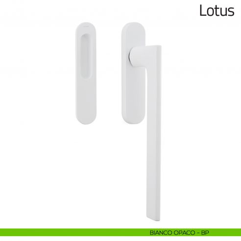 Maniglione per alzante scorrevole Lotus Olivari singolo bianco opaco