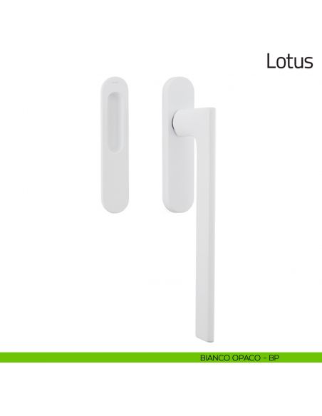 Maniglione per alzante scorrevole Lotus Olivari singolo bianco opaco