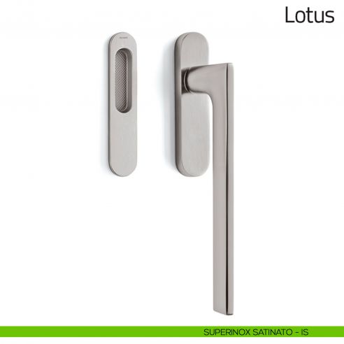 Maniglione per alzante scorrevole Lotus Olivari singolo superinox satinato
