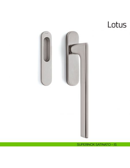 Maniglione per alzante scorrevole Lotus Olivari singolo superinox satinato