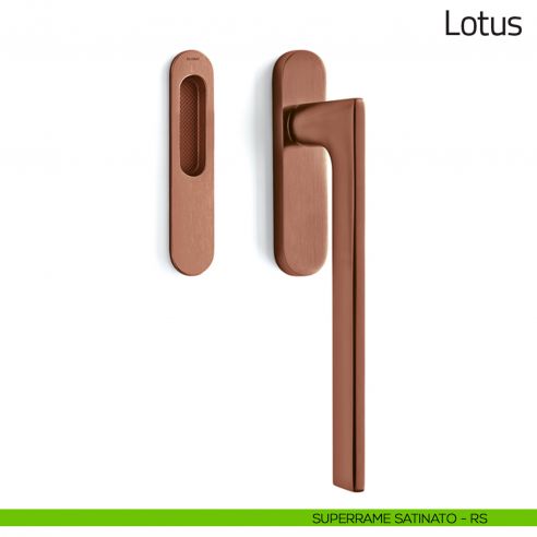 Maniglione per alzante scorrevole Lotus Olivari singolo superrame satinato