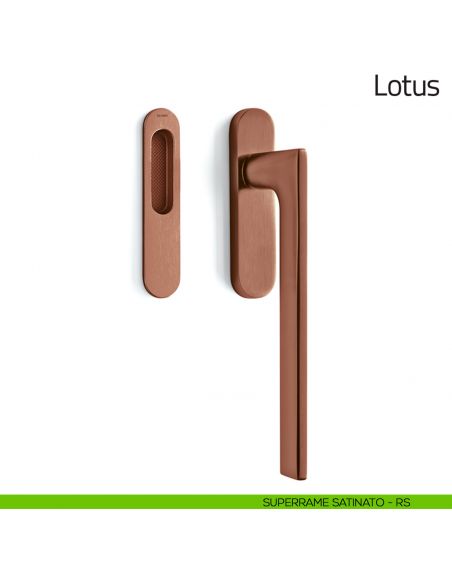 Maniglione per alzante scorrevole Lotus Olivari singolo superrame satinato