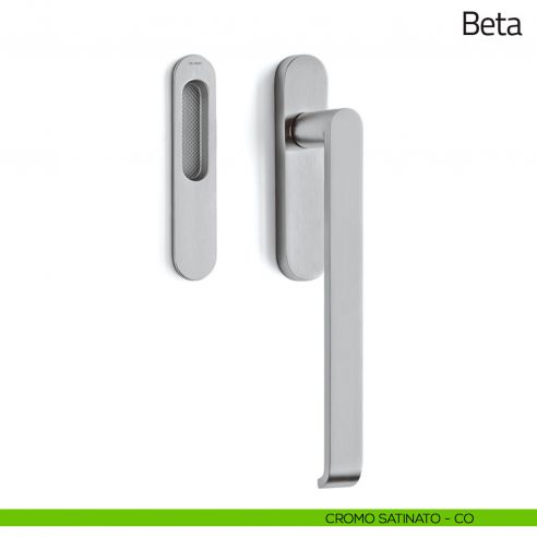 Maniglione per alzante scorrevole Beta Olivari singolo cromo satinato