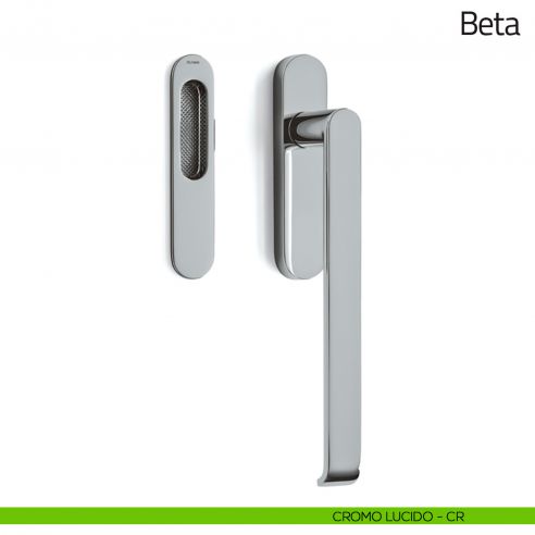 Maniglione per alzante scorrevole Beta Olivari singolo cromo lucido