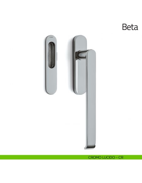 Maniglione per alzante scorrevole Beta Olivari singolo cromo lucido