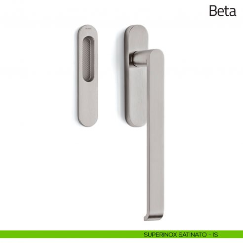 Maniglione per alzante scorrevole Beta Olivari singolo superinox satinato
