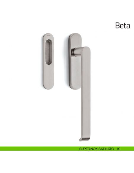 Maniglione per alzante scorrevole Beta Olivari singolo superinox satinato