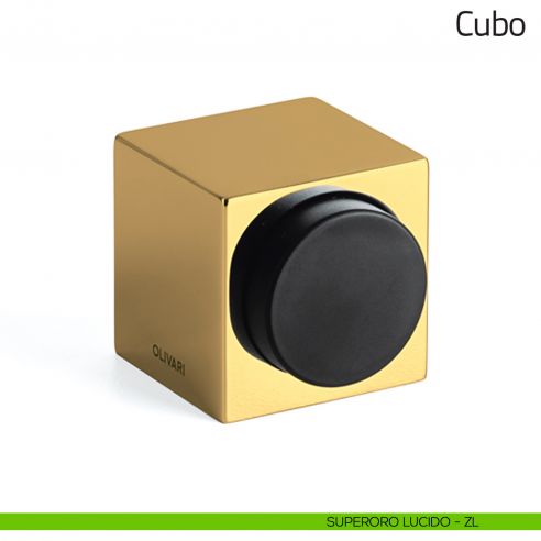 Fermaporta magnetico Cubo Olivari superoro lucido