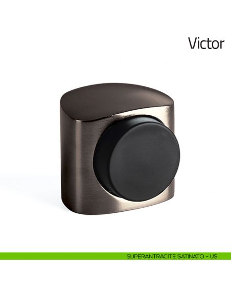 Fermaporta magnetico Victor Olivari superantracite satinato