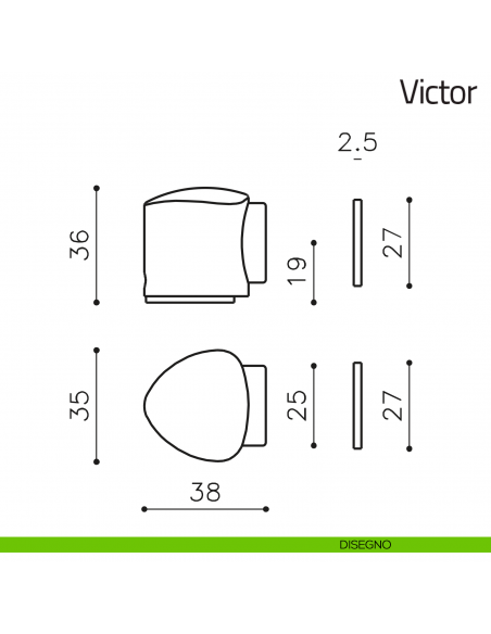 Fermaporta Victor Olivari disegno