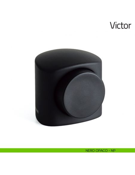 Fermaporta Victor Olivari nero opaco