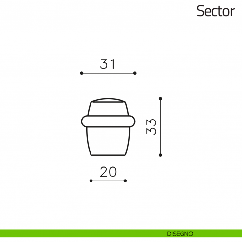 Fermaporta Sector Olivari disegno