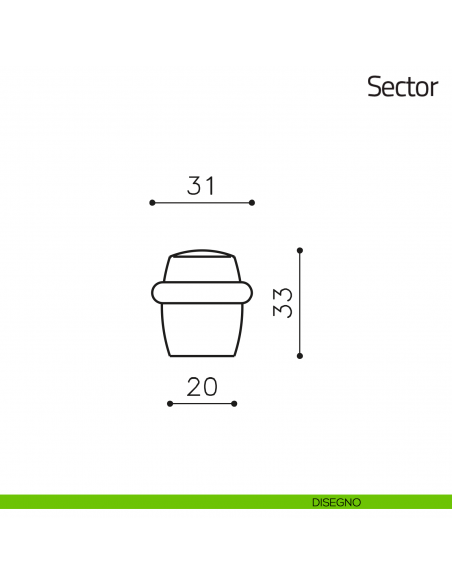 Fermaporta Sector Olivari disegno