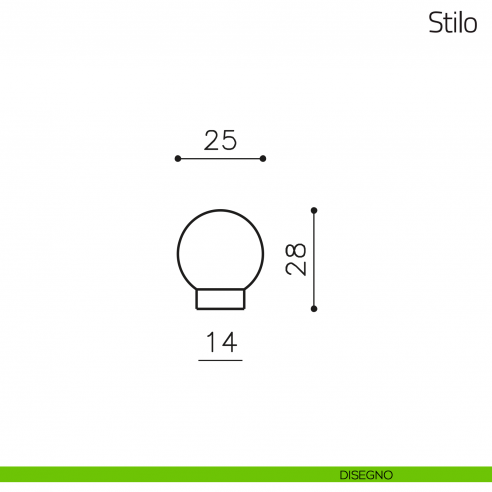 Fermaporta Stilo Olivari disegno