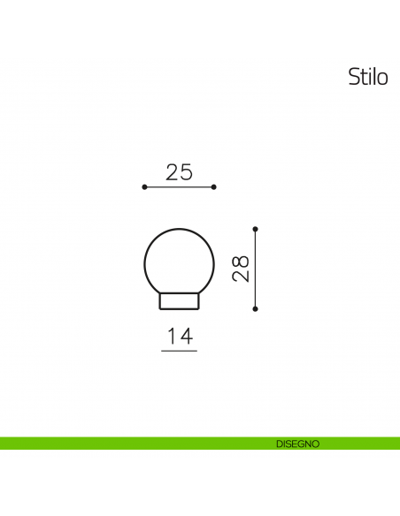 Fermaporta Stilo Olivari disegno