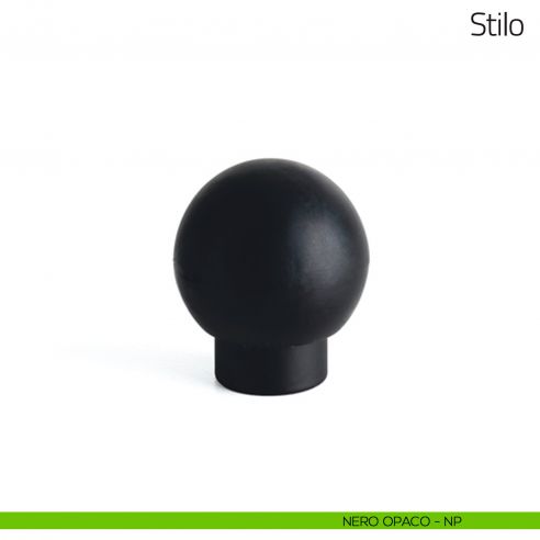 Fermaporta Stilo Olivari nero opaco