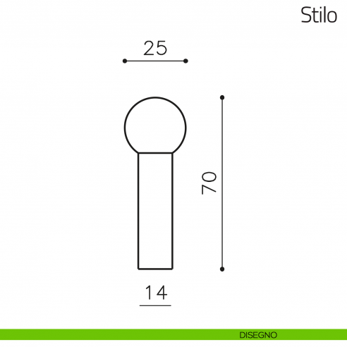 Fermaporta Stilo Olivari disegno