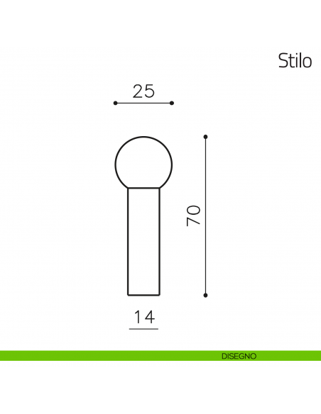 Fermaporta Stilo Olivari disegno
