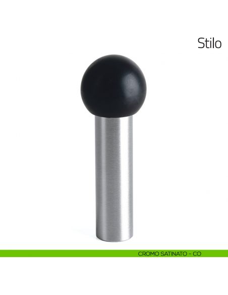 Fermaporta Stilo Olivari cromo satinato