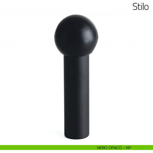Fermaporta Stilo Olivari nero opaco
