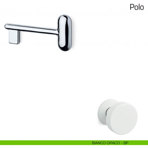 Chiave per porta interna Polo Olivari bianco opaco